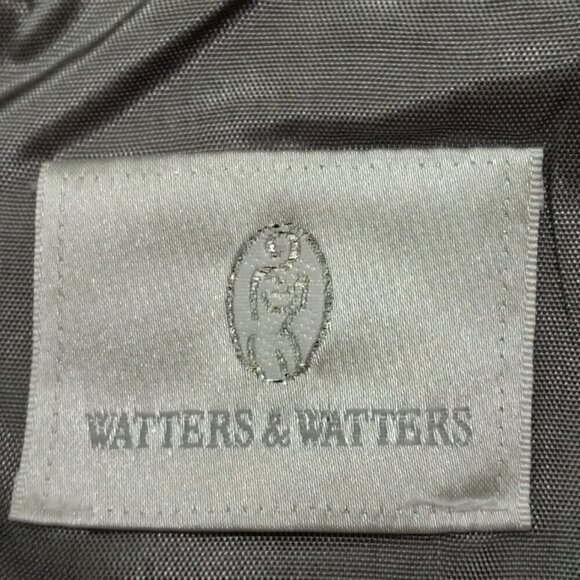 Pearl Grey Chiffon Slip Gown with Flowy Chiffon Floor Length Bolero Shawl  Sz8 - Picture 7 of 13